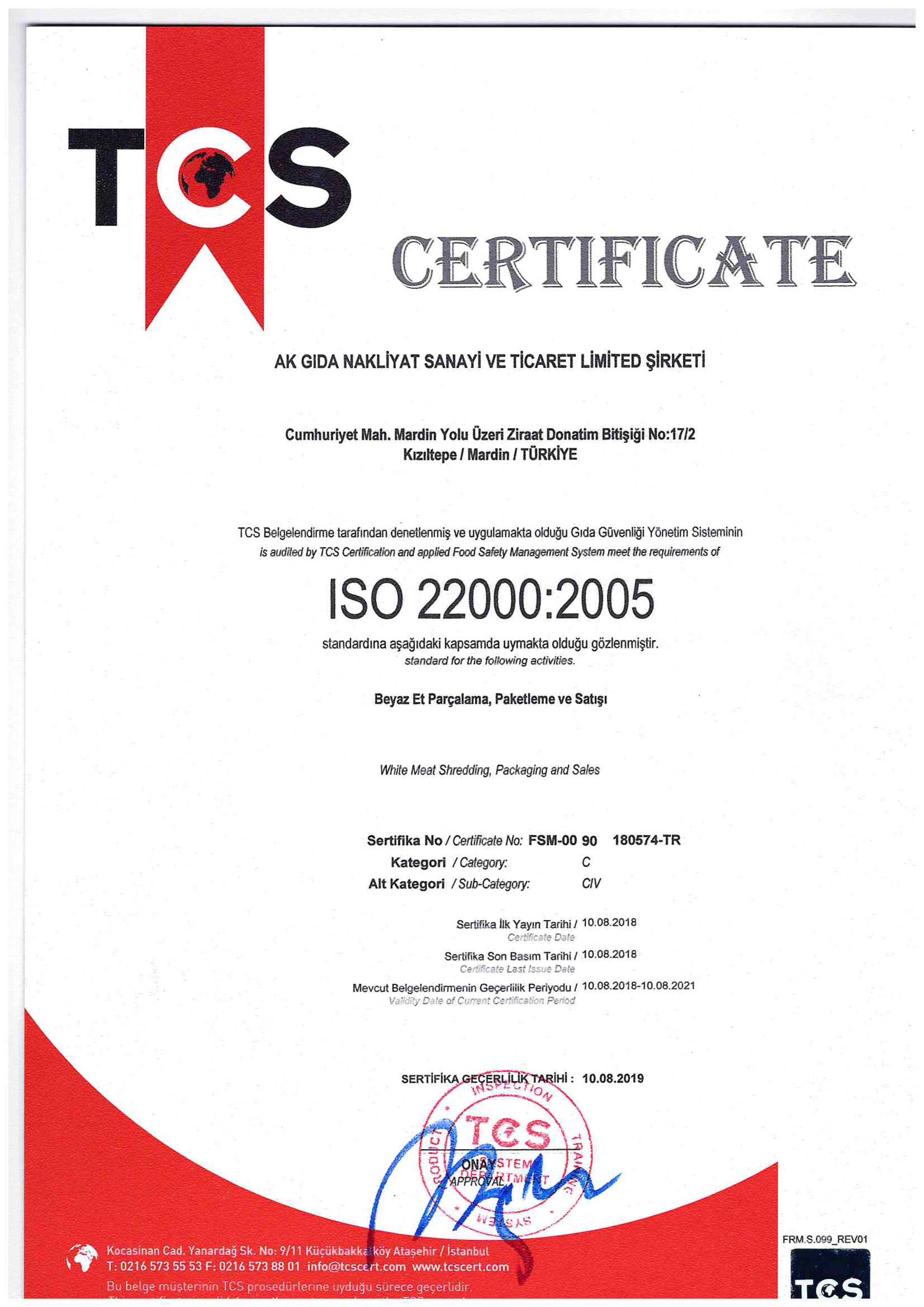 ISO 22000:2005